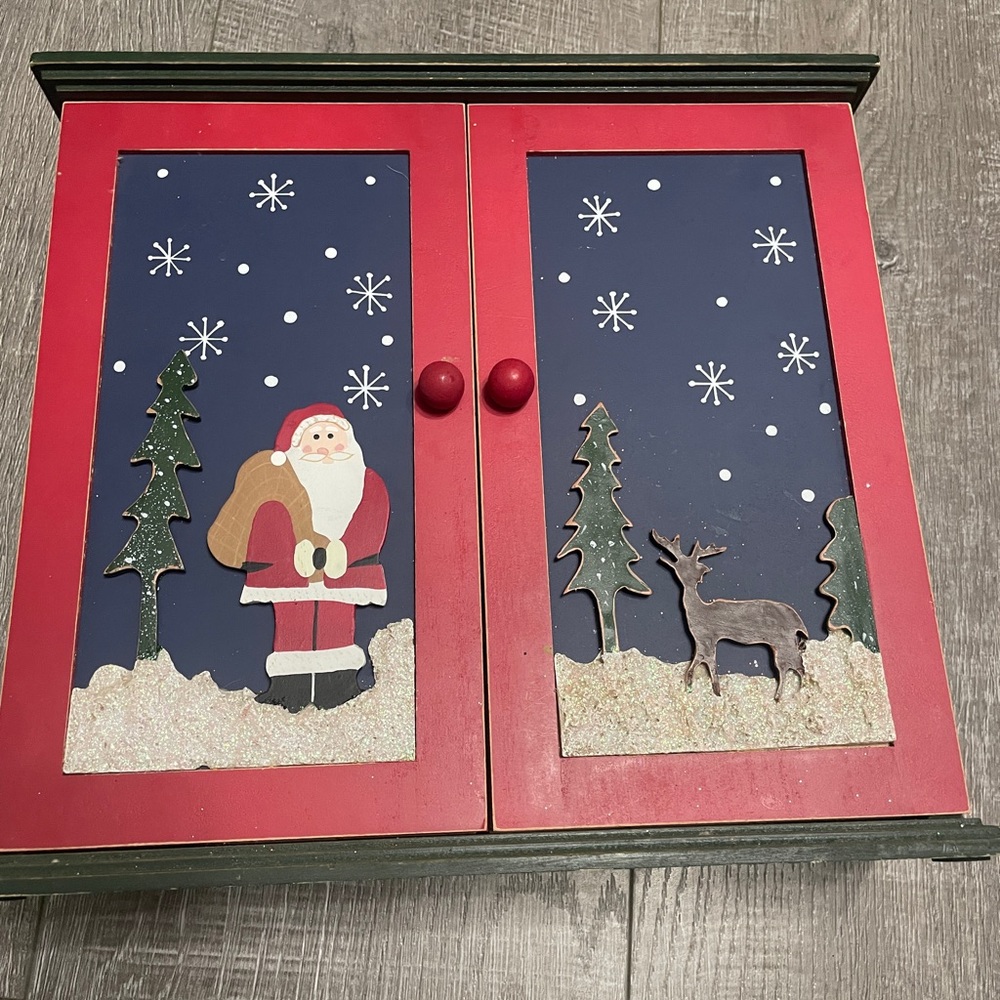 Wooden Advent Calendar - 10” wide and tall